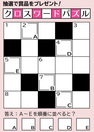 R8年1月クロスワード答えなしの画像