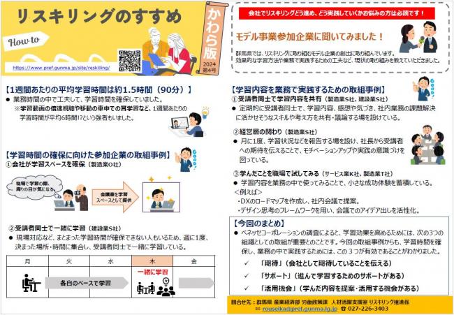 リスキリングのすすめ（かわら版）第4号の画像