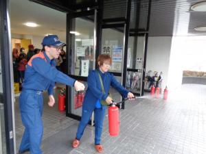 消火訓練の画像