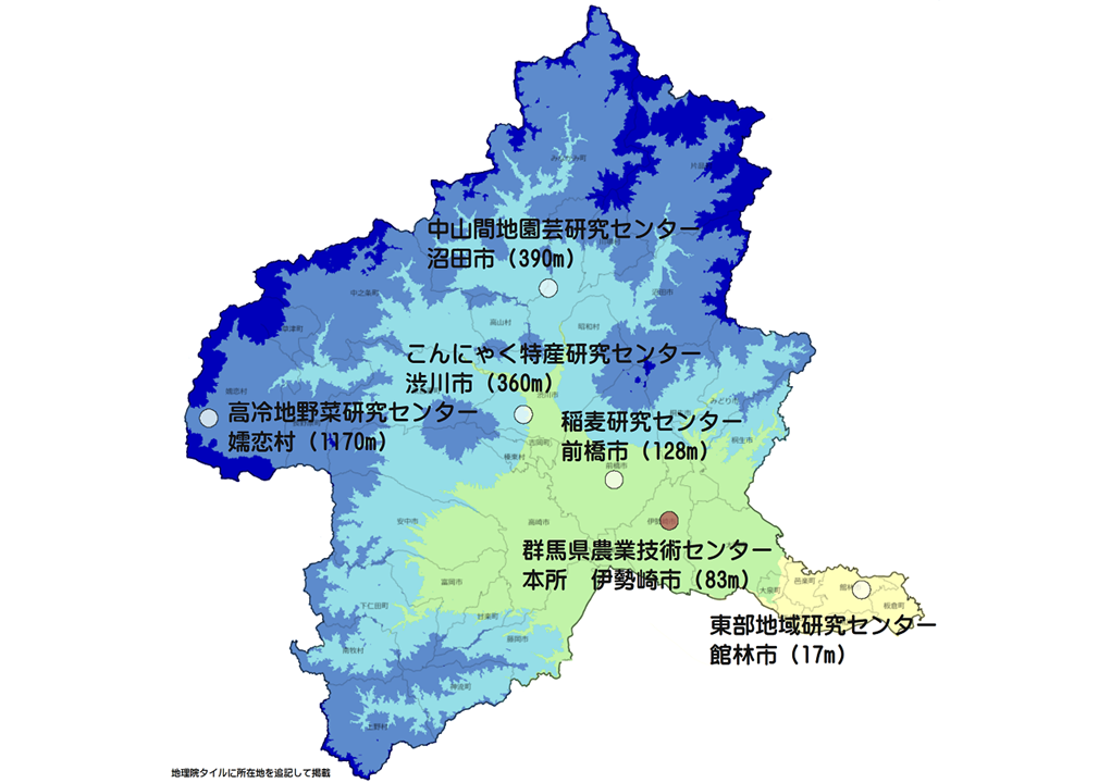 農業技術センター配置図